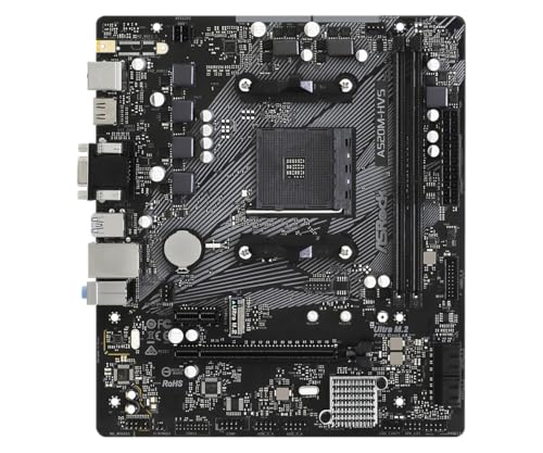 Image of ASRock A520M-HVS AMD A520 Micro ATX Motherboard | AM4 Socket | DDR4 4733+ OC | Ultra M.2 PCIe Gen3 x4 | HDMI 4K | USB 3.2 Gen1