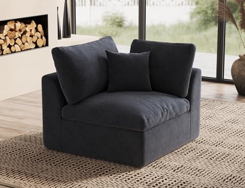 ohllob Corner Seat for Cloud Sectional Couches Living Room, Modular, Boneless, Warm White