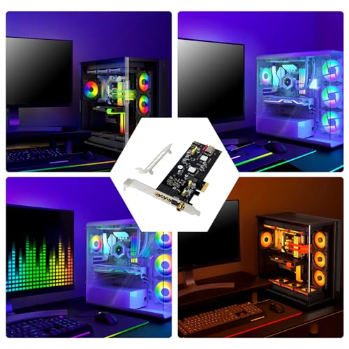 Tarjeta de sonido PCIe interna profesional ST113 PCIe SSS1700 con soporte de perfil bajo para tarjeta de sonido de estudio de cine en casa - imagen 2