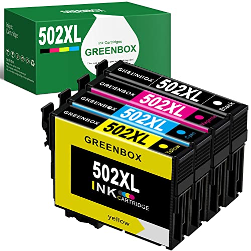 KELNG 502XL Multipack Kompatibel für Epson 502 502XL Druckerpatronen für Epson Workforce WF-2860DWF WF-2865DWF, WF-2860 WF-2865, Epson Expression Home XP-5100 XP-5105, XP5100 XP5105 (4 Pack) Cover