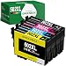 Produktbild GREENBOX 502XL Multipack Kompatibel für Epson 502 502XL Druckerpatronen für Epson Workforce WF-2860DWF WF-2865DWF, WF-2860 WF-2865, Epson Expression Home XP-5100 XP-5105, XP5100 XP5105 (4 Pack)