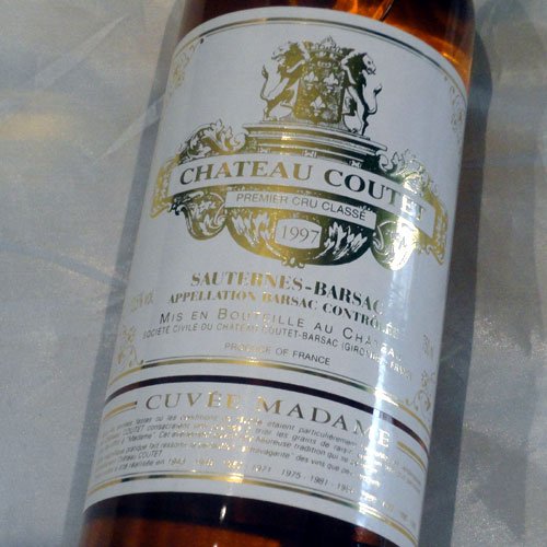 1997 シャトー・クーテ・キュヴェ・マダム 750ml【バルサック】 極甘口・貴腐ワイン