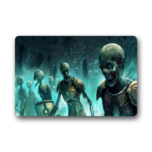 Skeleton Skull Drop Shipping Doormat 23.6"x15.7"