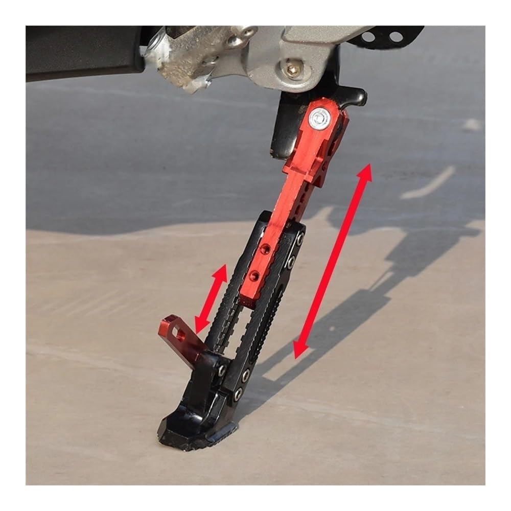 Motocicleta Soporte Lateral Motocicleta Ajustable para Italjet Dragster 200 125 Soporte De Pie Modificado, Soporte Lateral