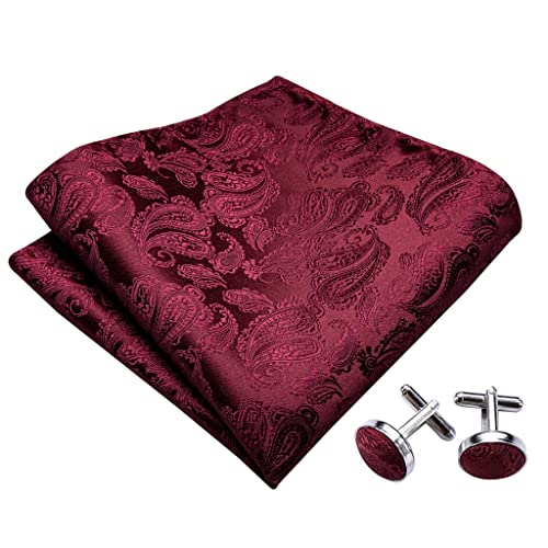 Corbata de moño para hombre en seda roja miniatura 3