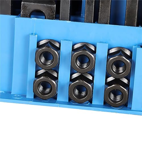 Image of GXYWADY 1 /2 Inch T-Slot Clamping Kit 3 /8 Inch-16 Bolt 58 Pieces
