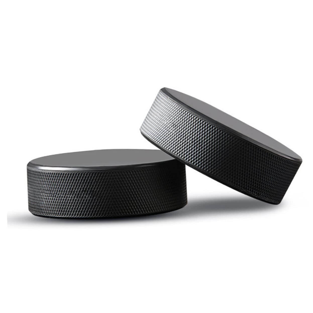 HANABASS 4pezzi Dischi da Hockey su Ghiaccio in Gomma Solidi Palle da Hockey Standard Articoli Sportivi per Allenamento e Gioco Durevoli e Resistenti per Tiri Precisi