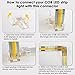 SVIANG 12Pack 2-Pin 10mm L Shape LED Strip Connector, Solderless Transparent Corner Connector for COB Light Strips, No Tool & Reusable, No Dark Area for Single Color 12V 24V