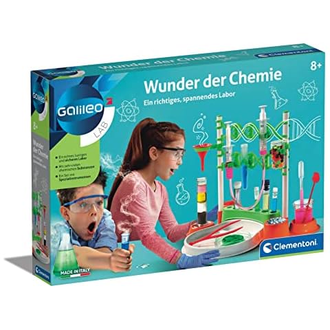 Galileo Lab - Wunder der Chemie, 180 Experimente für Zuhause, Experimentierkasten mit spannenden Versuchen, ideal als Geschenk, Spielzeug für Kinder ab 8 Jahren von Clementoni 59187 Cover