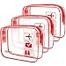 Anrui Clear Toiletry Bag TSA Approved Travel Carry On Airport Airline Compliant Bag Quart Sized 3-1-1 Kit Travel Luggage Pouch