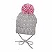 Produktbild Sterntaler - Baby Mädchen Mütze Strick Gemustert mit Bommel zum Binden, rosa - 4701806, Größe 43