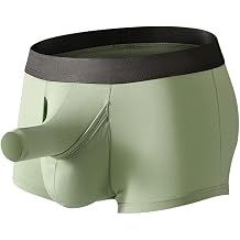 Mens Underwear Separated Pouch Modal Boxer Briefs Elephant Nose Turnks Tagless Boxers