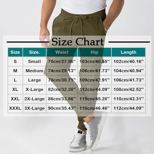 Cargo Pants for Men Casual Elastic Waist Drawstring Leggings Soft Trendy Breathable Lounge Solid Color Hiking Clothes3