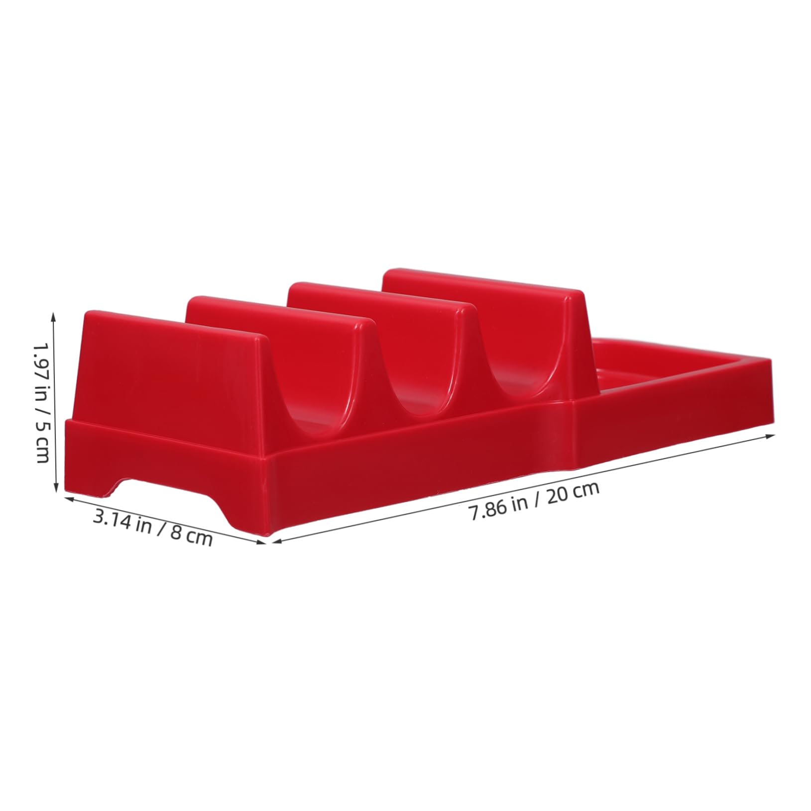 Alipis Wavy Snack Stand Taco Holder Stand for Party Plastic Stackable Fiesta Taco Tray Holder Snack Plate Mexican Burrito Rack