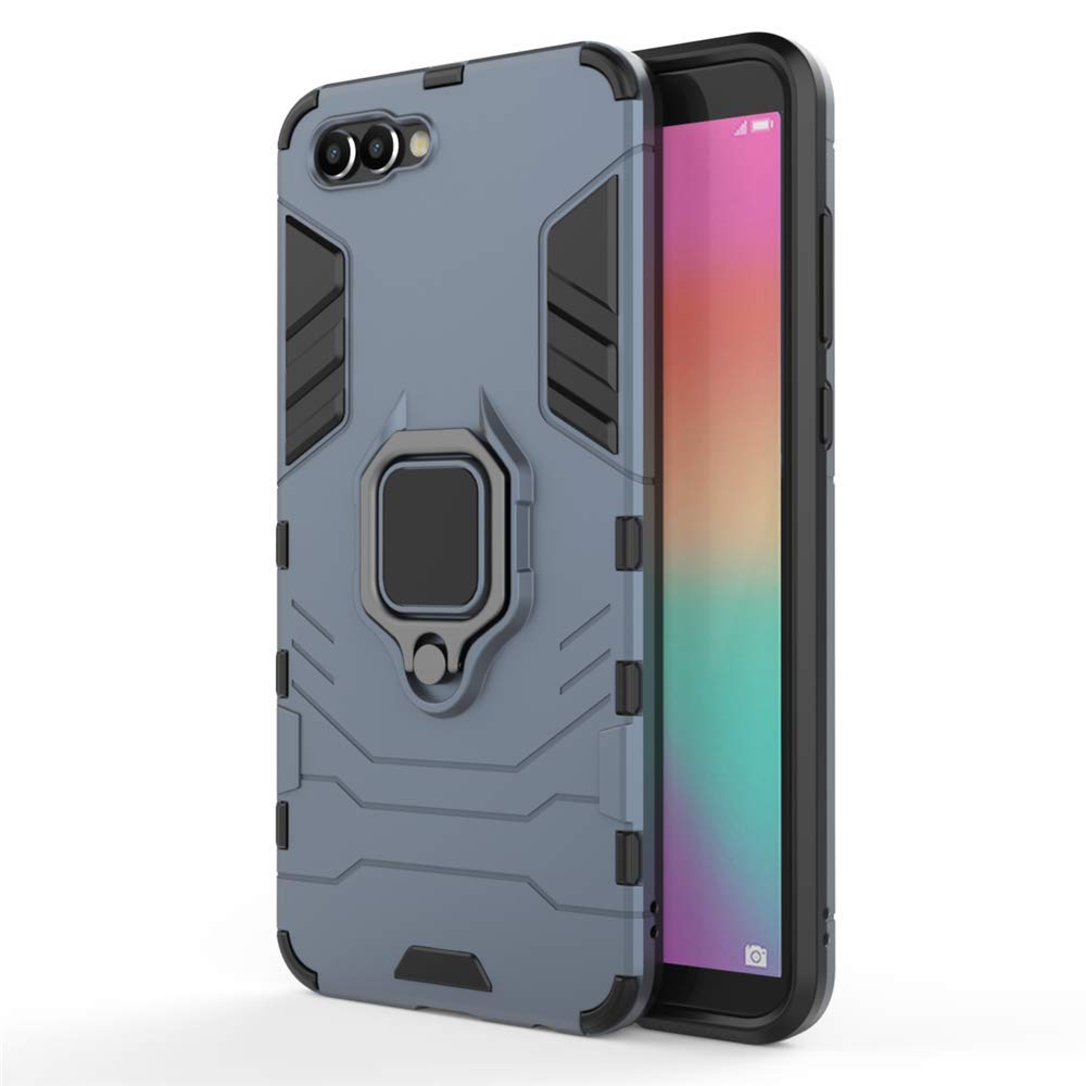 CHcase Huawei P40 Pro Funda, Anillo Metálico Sujeción Soporte Antichoque Rígido Caja (Funciona con el Montaje de Coche Magnético) Doble Capa Sólido Case Carcasa para Huawei P40 Pro -Black Plus Gray — view 32