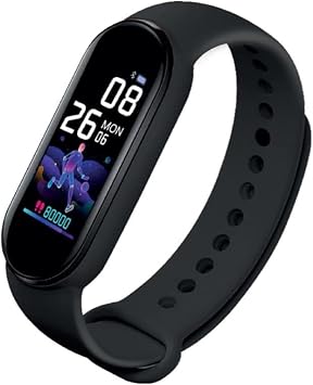 Polosmart PSSW24 Ak ll  Bileklik 5.1V Titre imli Bluetooth Ad m Sayar Kalp At  Uyku Takibi Siyah
