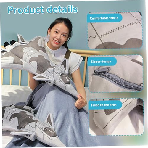 Peluche navette spatiale douce avec couverture pour sieste voyage - 6