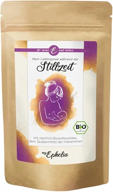 Bio Stilltee für Mütter nach der Geburt mit Bockshornklee (21%) - bis zu 55 Tassen