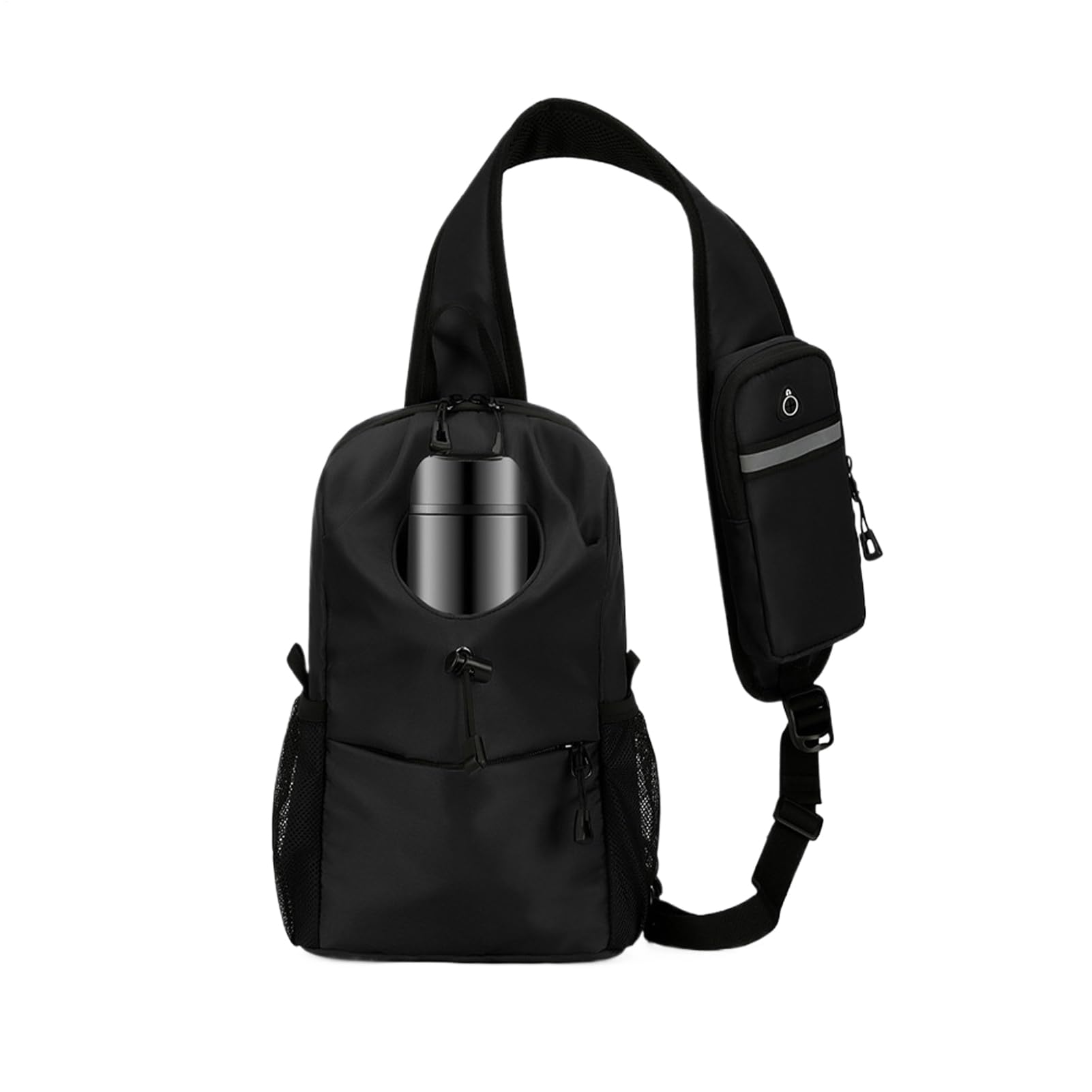 Mochila de día cruzada y casual con correa regulable impermeable 8
