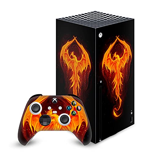 Vinyle Xbox Series X Dragon Phénix Christos Karapanos graphisme haute définition