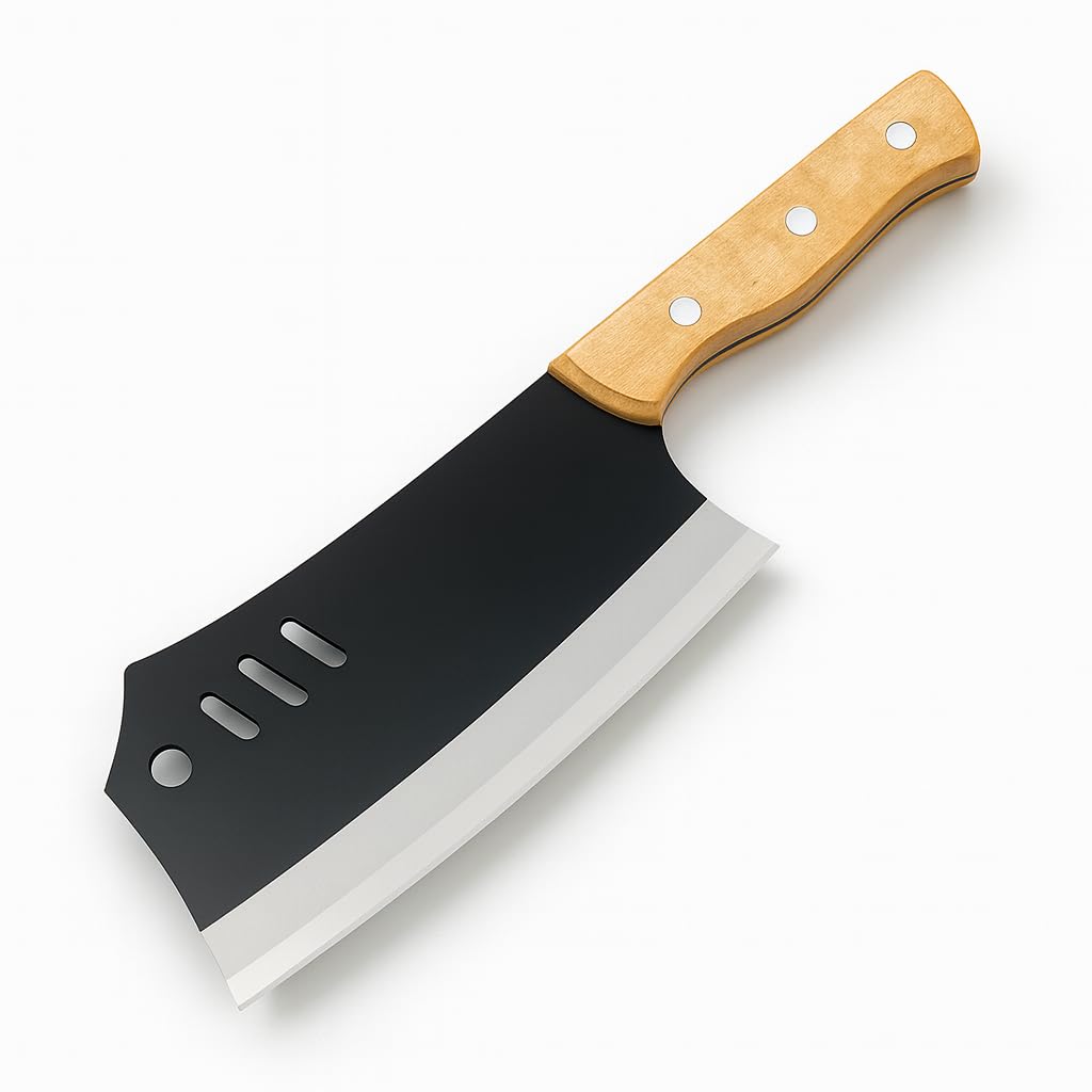 Machado 11.4" Handmade Serbian Forged Butcher Hunters Meat Cleaver Kitchen Knife | Chopper Bone Cutting Knives - German Stainless Steel - for Home Kitchen Restaurant Outdoor BBQ Camping and Gifting