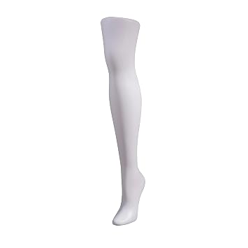 Mondo Mannequins Female Standing Leg Form, White, 25.5in H