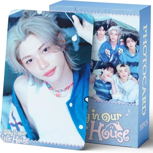 55 Pcs SKZ Photocards, SKZ Album Collection, Official 6TH FANMEETING Photocards Set, K-Pop Merchandise for Fans and Collectors
