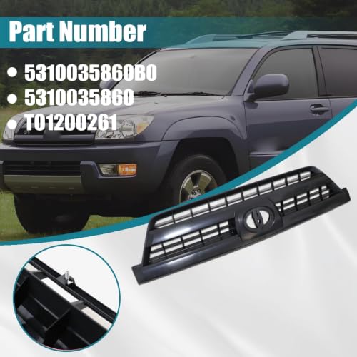 GXARTS Front Black Grille Assembly 5310035860B0 Compatible with Toyota 4Runner 2003 2004 2005 by GXARTS - Used condition - Image 3