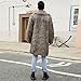 Men's Faux Fur Coat Long Heavyweight Furry Parka Overcoat Winter Fleece Warm Luxury Fur Jackets Thick Thermal Lined Cardigan Outwear Fashion Fluffy Faux Fur Open Front Costume