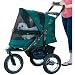Pet Gear No-Zip Jogger Pet Stroller for Cats/Dogs, Zipperless Entry, Easy One-Hand Fold, Air Tires, Cup Holder + Storage Basket