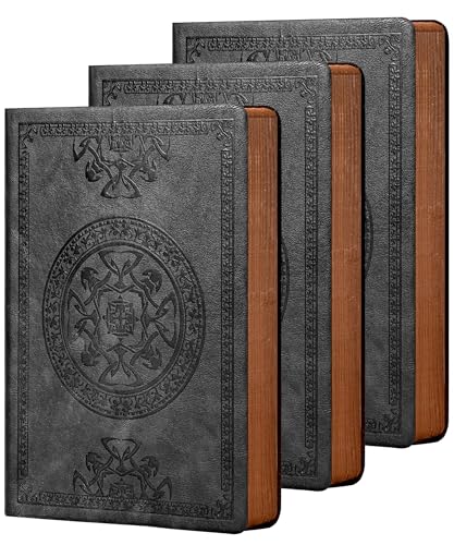 CAGIE 3 Pack Leather Vintage Journal for Men Soft...