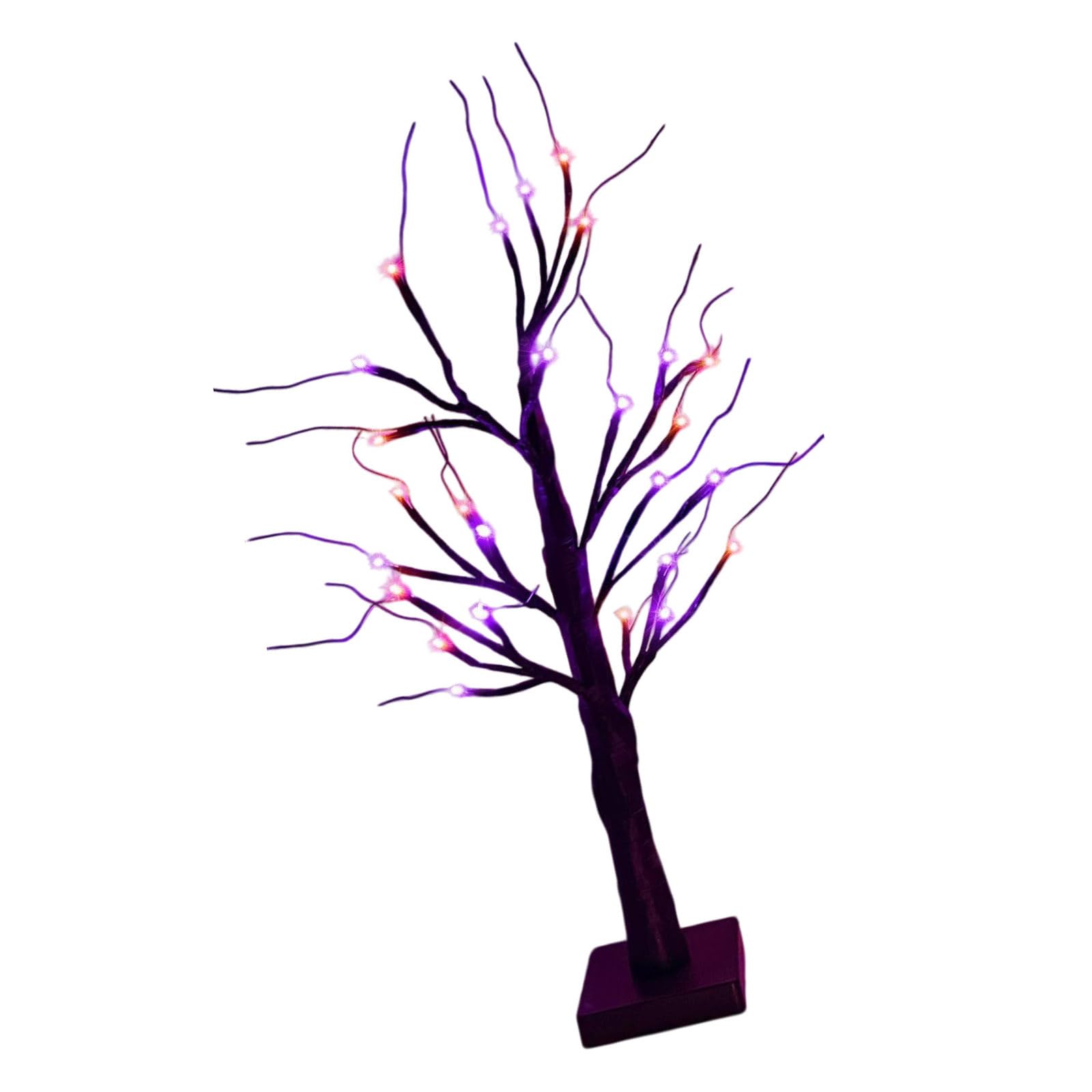 APGLSXY Illuminated Plastomer LED Halloween Tree Decoration Battery USB Operated Holiday Party Decoration for Indoor and Outdoor Use Easy Assembly Deck