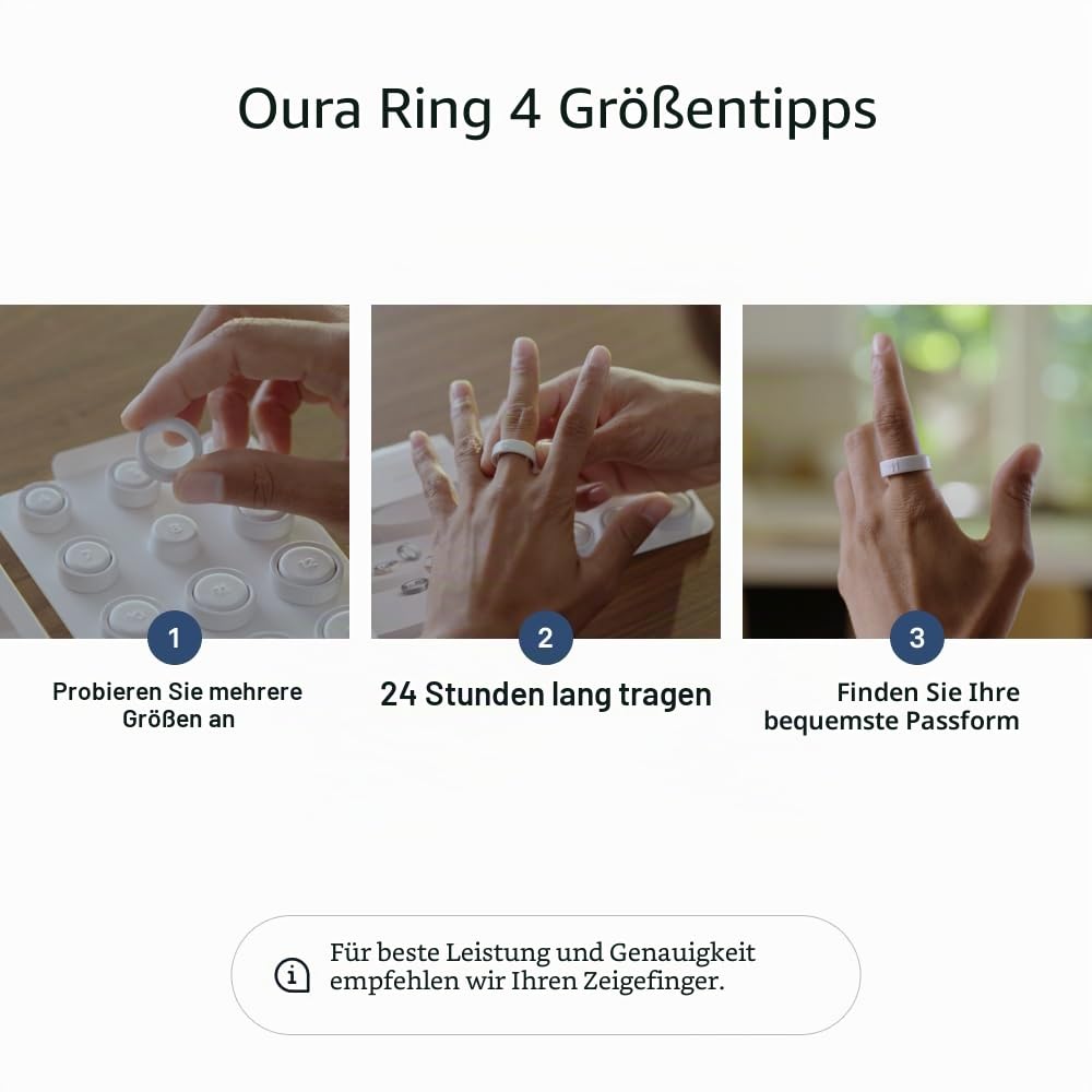 Oura Ring 4 - Gebürstetes Silber - Size 11 - Smart Ring | Measure First with Oura Ring 4 Sizing Kit | Sleep Tracking Wearable - Heart Rate - Fitness Tracker - Up to 8 Days Battery Life
