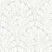 York Wallcoverings Black and White Resource Library BW3952 Shell Damask Wallpaper Cream Pearl