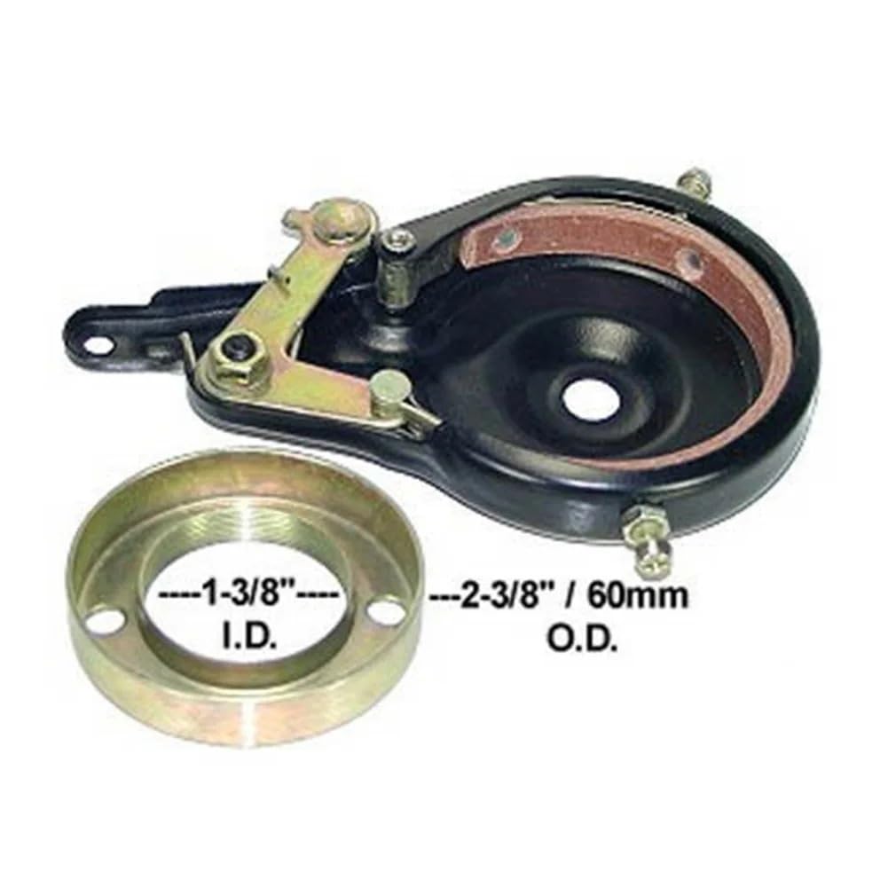 Zespół hamulca taśmowego Skutery rowerowe Części do hulajnogi Akcesoria 70 mm Czarny Pasuje do Mini Pocket Bike tylny bęben hamulcowy