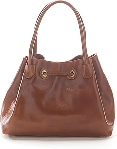 Hand and shoulder genuine leather bag Made in Italy by Italian