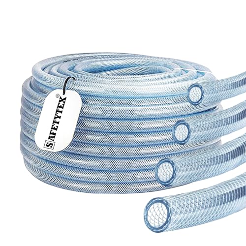 Safetytex PVC Schlauch Druckluftschlauch - Abriebfest & Alterungsbeständig - Druckluftschlauch - Kompressorschlauch - Rollenlänge bis 50m - Durchmesser Innen-Ø x Außen-Ø 25/33 mm