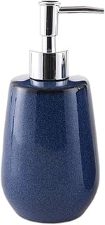 Soap Dispenser Blue Soap Dispenser for Lotion Dishwashing Soap Shampoo Ceramic Soap Pump for Kitchen Bathroom Dispenser Bottle (380ml/12.85oz) Bathroom Accessories
