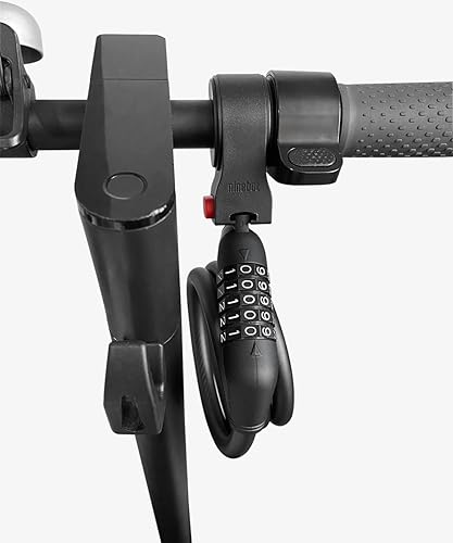 Miniatura 9 de Cerradura de combinación antirrobo de 5 dígitos, bloqueo de cable de 4 pies, alta seguridad, adecuado para bicicletamotocicletaXiaomiSegway Ninebot