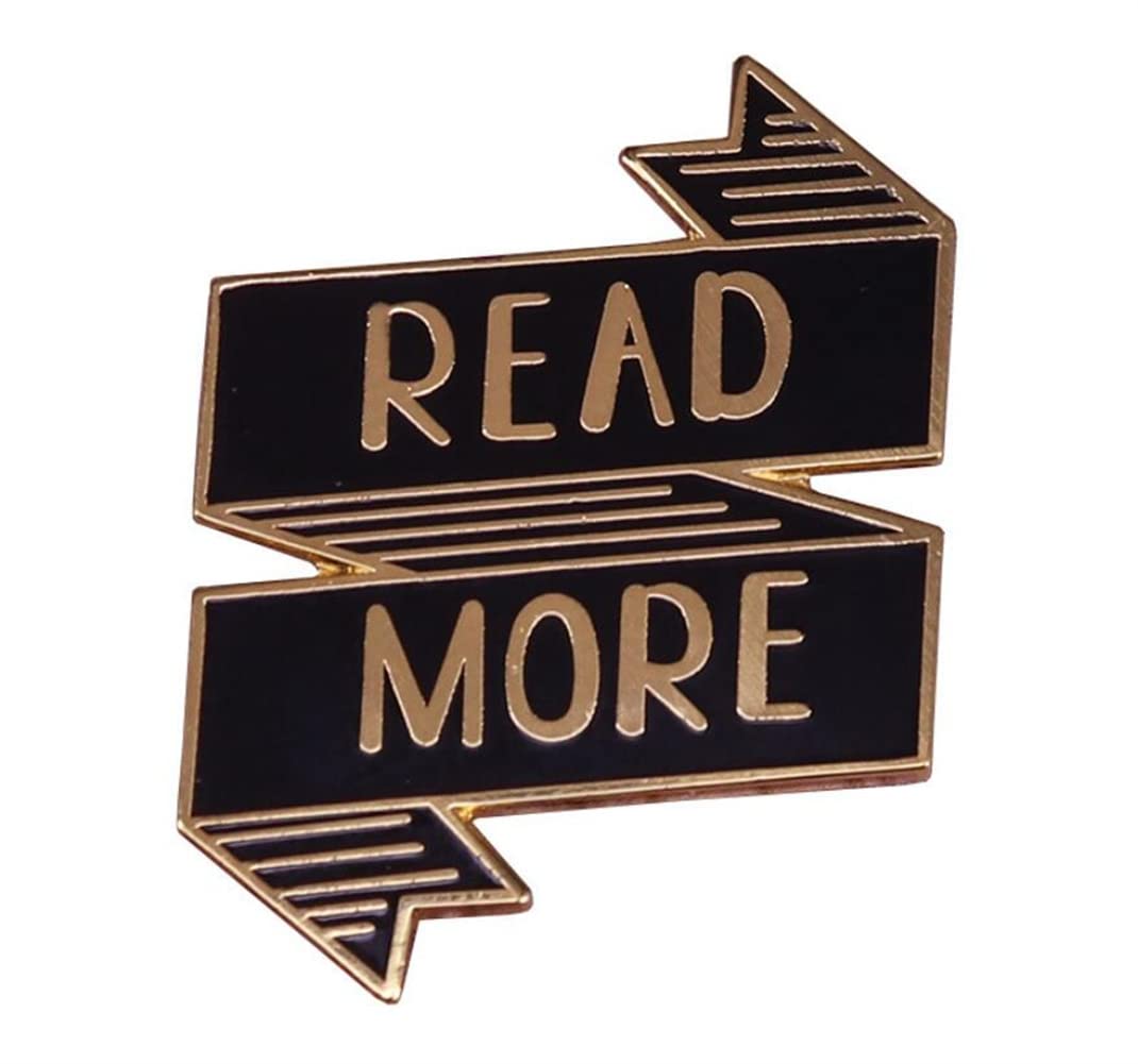 Read More Book Lovers Enamel Brooch Pin Backpack Hat Bag Collar Lapel Pins Badges Women Men's Fashion Jewelry Accessories