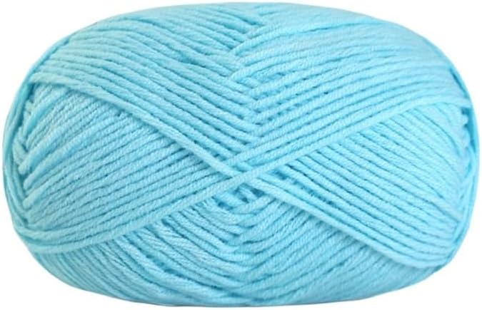 Cotton Yarn for Crocheting 5 Rolls 50g 5-Ply Blended Knitting(3)