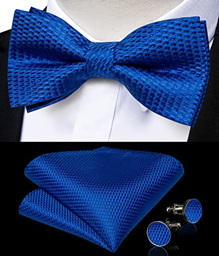 Image of DiBanGu Paisley Bow Tie and Supenders for Men Tuxedo Heavy Duty 6 Clips Suspender Adjustable Y-Shape Mens Trouser Braces