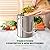 Utopia Kitchen Compost Bin for Kitchen Countertop, 1.3 Gallon Compost Bucket for Kitchen with Lid, Includes 1 Spare Charcoal Filter, Home Essentials - (Silver)