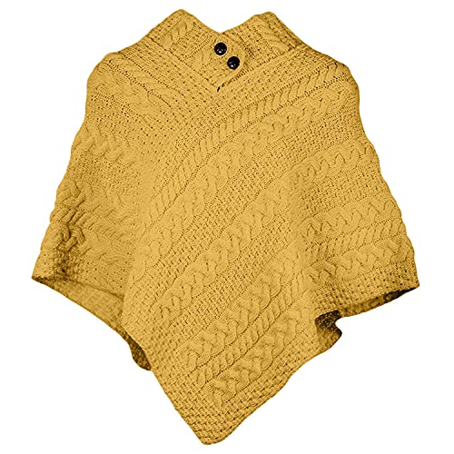 Image of Irish 100% Merino Wool Poncho for Women Made in Ireland