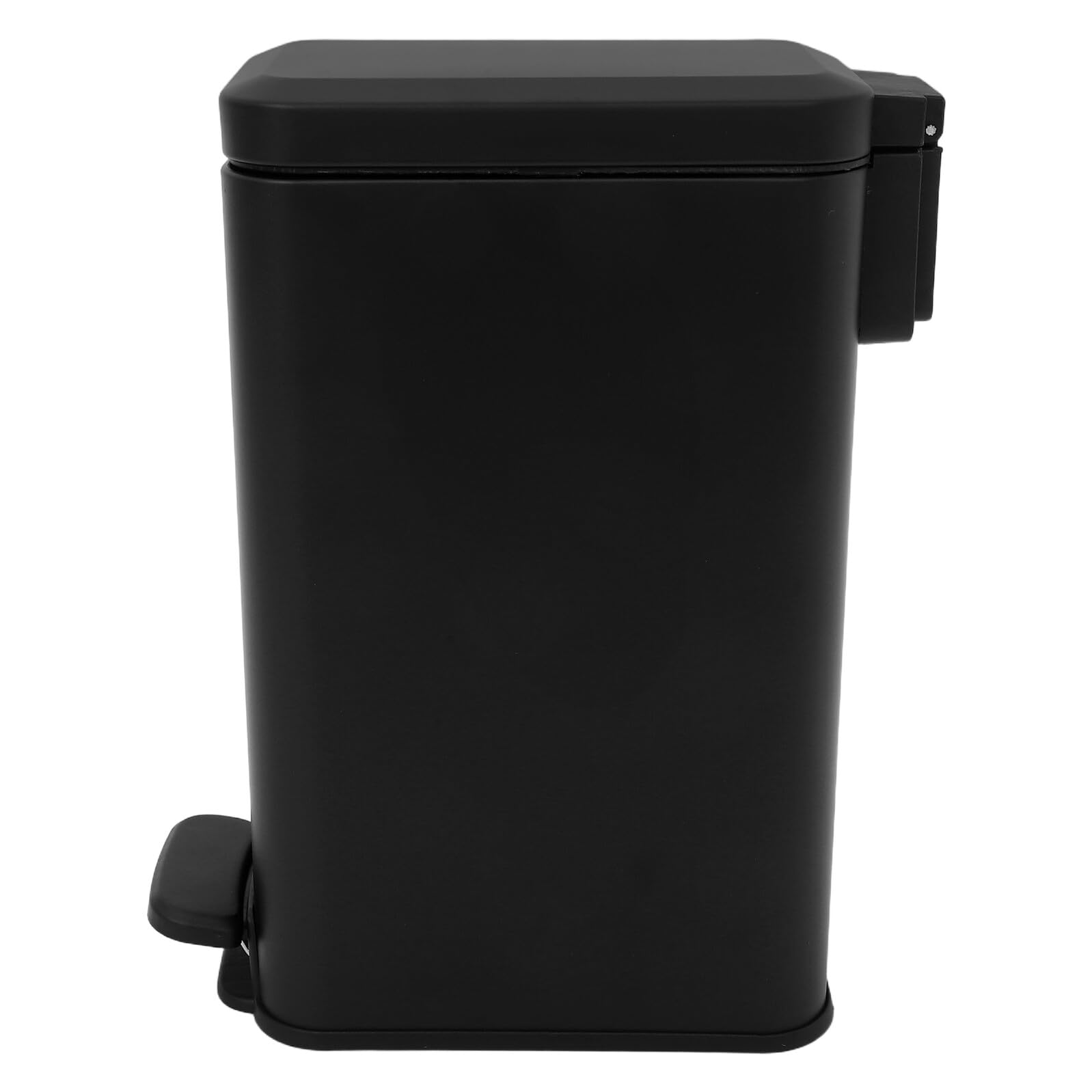 Mipcase Papelera de Baño Delgada con Pedal y Tapa Cierre Suave Cubo de Basura de Acero Inoxidable Mate Cubo Compacto para Dormitorio Cocina u Oficina