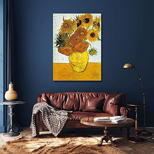 Jigsaw Puzzles for Adults 1000 Piece Sunflowers by Vincent Van Gogh 27.56 x 19.69 Inch Art Jigsaw Puzzles for Adults Educational 1000 Pieces Van Gogh Puzzles for Adults