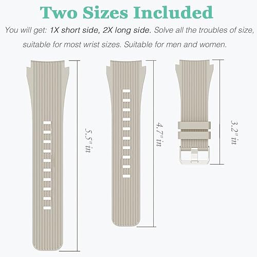 Miniatura 3 de HSWAI Compatible con Samsung Galaxy Watch de 1.81 pulgadas, Gear S3 Frontier, bandas de reloj clásicasGalaxy Watch 3 bandas de 1.772 pulgadas, 0.872