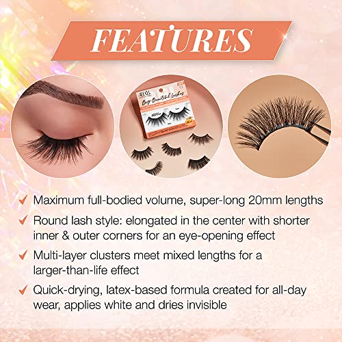 Ardell Big Beautiful Lashes Bae, Black, 1 pair (Pack of 1) - Image 4