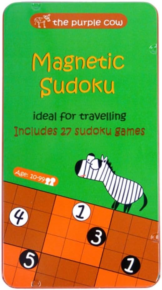 The Purple Cow Magnetic Travel Original Sudoku - Car and Airplane Game for Quiet Entertainment