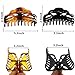 ACCGLORY Large Hair Clips for Thick Hair Plastic Big Claw Clips Updo Hair Styling Accessories for Women Strong Hold Jumbo Hair Jaw Clips(Arc-Black+Brownish)